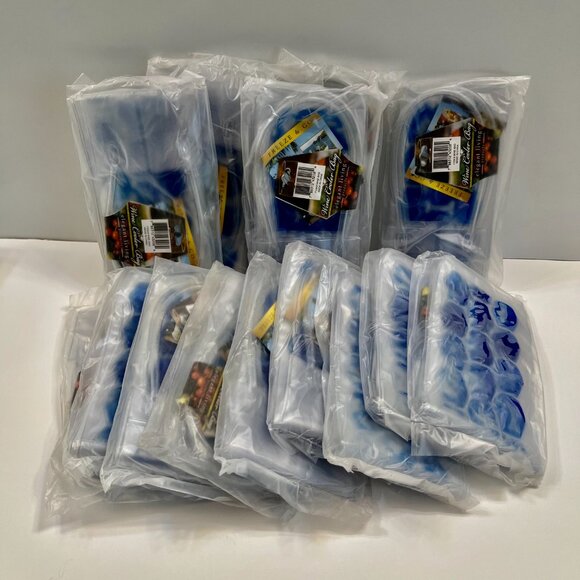 Hostess Gift /Beverage Tote /Ice Bucket To-Go /Chill Bag /Clear/Blue - NWT - Picture 10 of 10